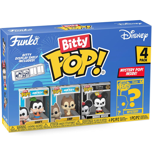 Goofy, Chip & Minnie Mouse Funko Bitty Pop