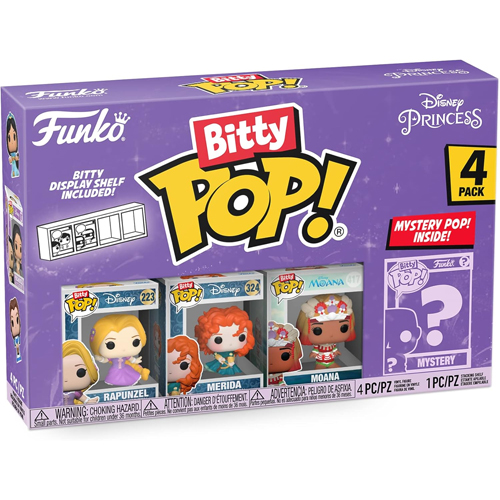 Rapunzel, Merida & Moana Funko Bitty Pop