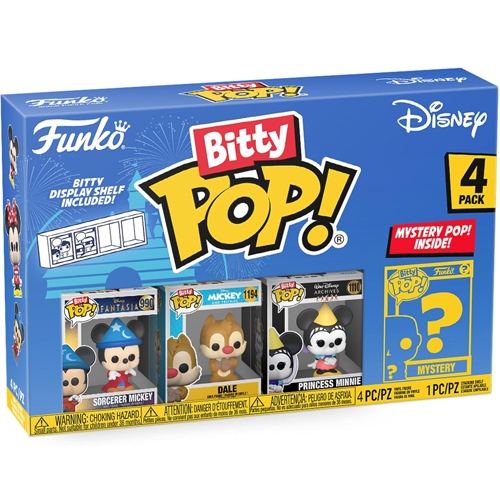 Sorcerer Mickey, Dale & Princess Minnie Funko Bitty Pop