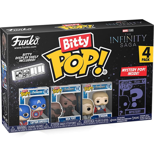 Captain America, Nick Fury & Thor Funko Bitty Pop