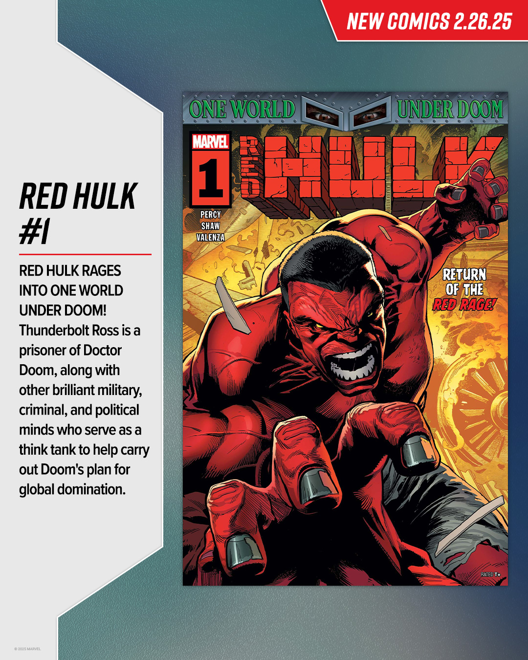 marvel comics red hulk