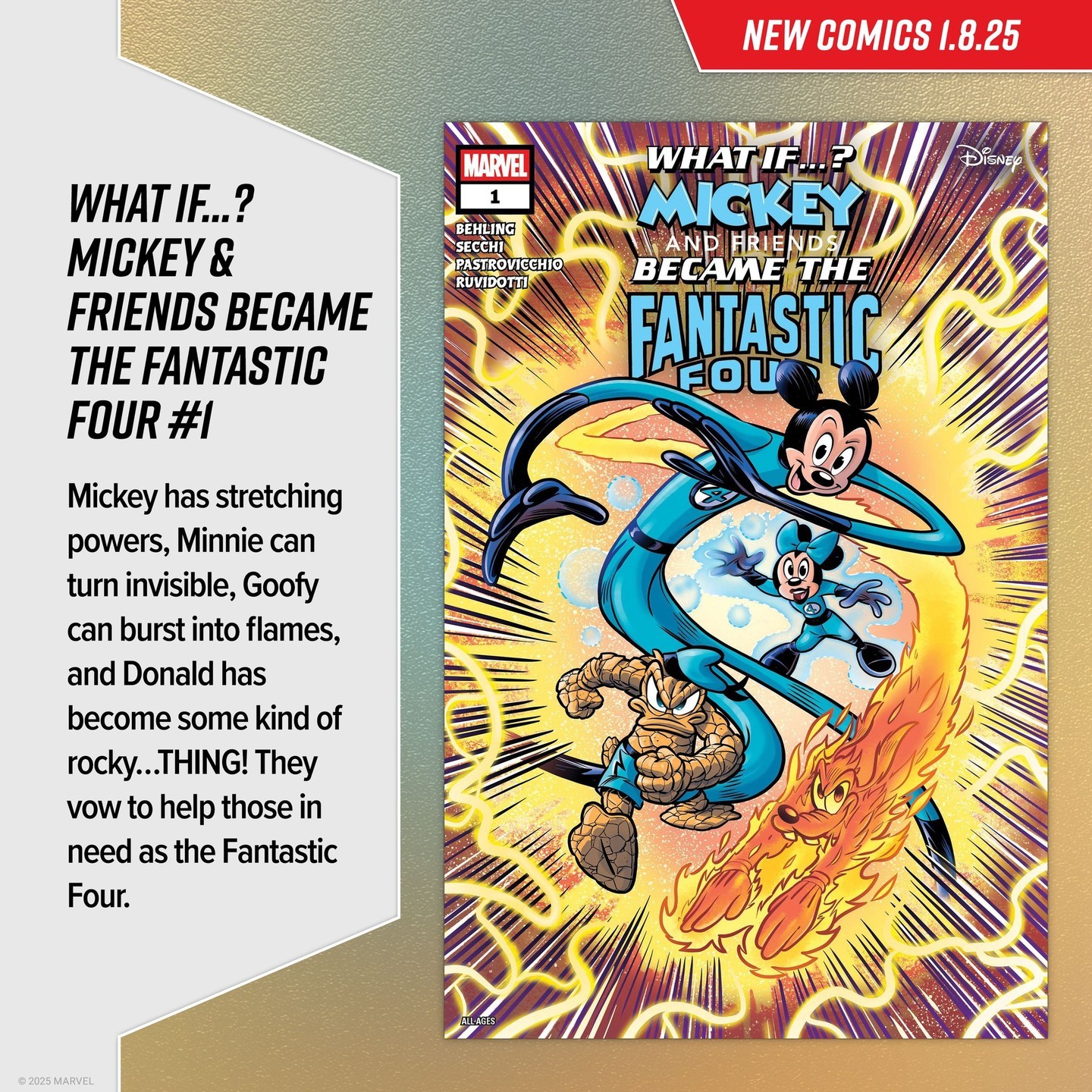 marvel comics what if mickey friends became fantastic four