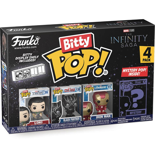 Loki, Black Panther & Iron Man Funko Bitty Pop