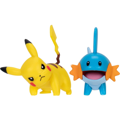 Pikachu & Mudkip Jazwares Battle Figure Actiefiguren