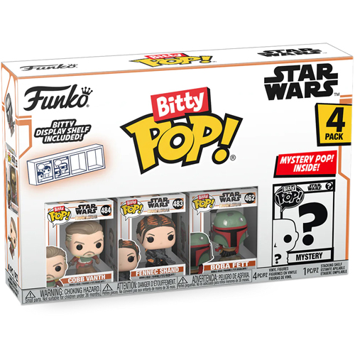 Cobb Vanth, Fennec Shand & Boba Fett Funko Bitty Pop