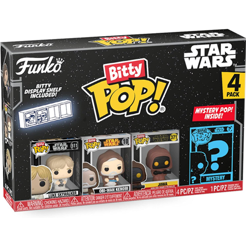 Luke Skywalker, Obi-Wan Kenobi & Jawa Funko Bitty Pop