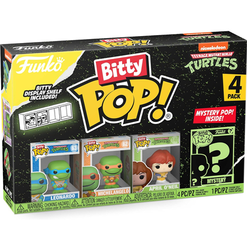 Leonardo, Michelangelo & April O'Neil Funko Bitty Pop