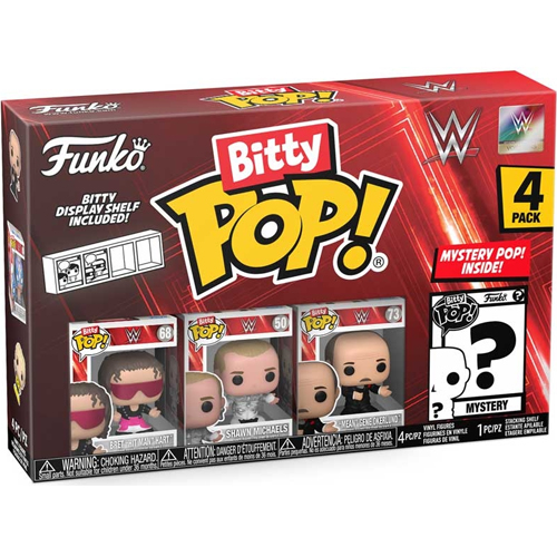 Bret Hart, Shawn Michaels & Gene Okerlund Funko Bitty Pop