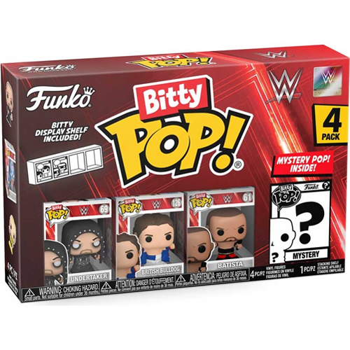 Undertaker, British Bulldog & Batista Funko Bitty Pop