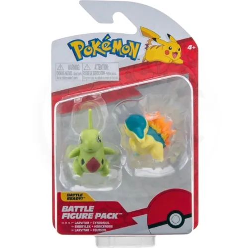 Larvitar & Cyndaquil Jazwares Battle Figure Actiefiguren