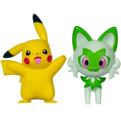 Pikachu & Sprigatito Jazwares Battle Figure Actiefiguren