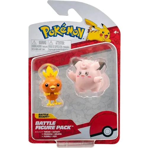 Torchic & Clefairy Jazwares Battle Figure Actiefiguren